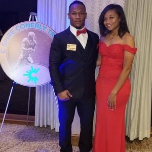 Gorgeous red evening gown